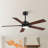 Rolanda 52" 5-inch Downrod Mount Ceiling Fan with Light Kit and Remote Control-1927761624