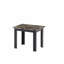 Ensemble de 3 pièces Table basse rectangulaire de style traditionnel Table de bout carrée Pieds en bois Plateau en faux marbre Mobilier en bois brun
