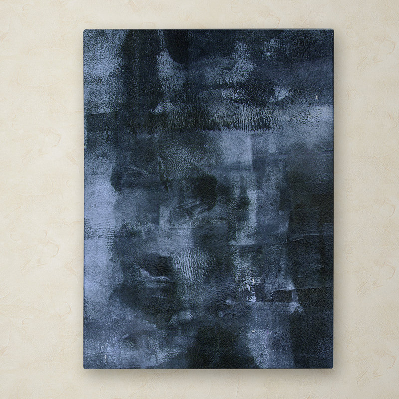 « abstract 4 blue », impression sur toile tendue, H 47 po x l 35 po x P 2 po