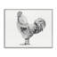 Coq en gris anthracite, estampe numérique, design par Leah Noel Art-632954816-632954830