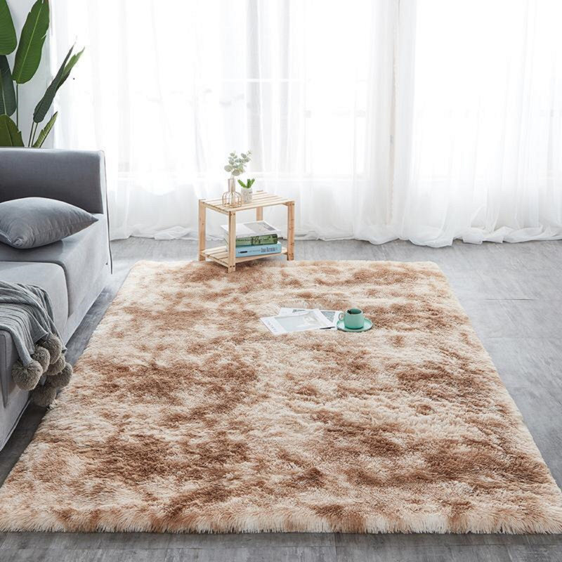 Aliannie Solid Colour Shag Area Rug, Rectangle 160cm x 230cm