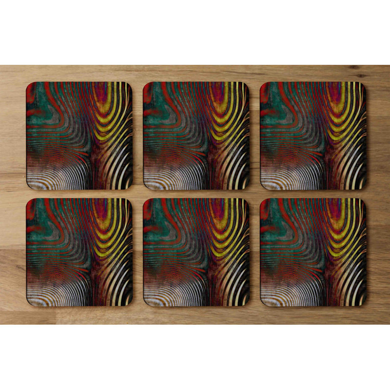 Square 6 Piece Coaster Set