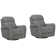 Chayah 37" Upholstered Power Glider Swivel Recliner with Adjustable Headrest Powered By Freemotion Two Pack