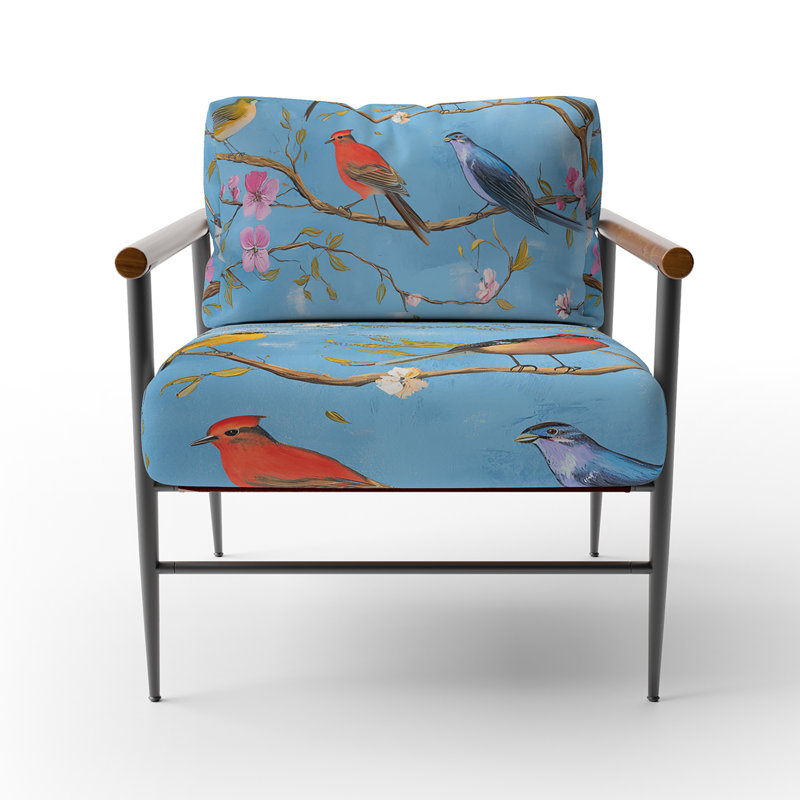 Chaise avec accoudoirs rembourrée Mailer, Noir, noir, noir, noir