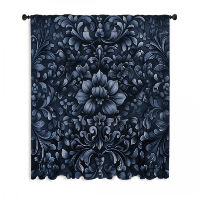 Rideaux, voilages décoratifs et voilages à motif floral - 1 panneau