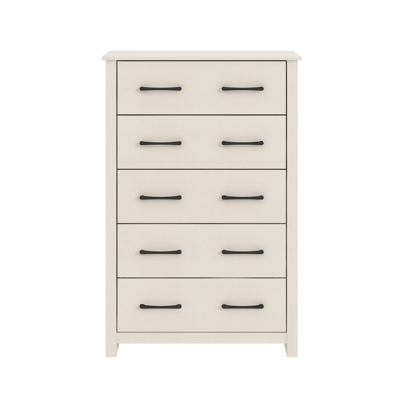 Commode 5 tiroirs H 46,7 po Walter, Parchemin