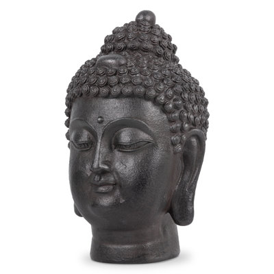 Meditative Buddha Head Statue