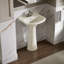 Cimarron® Vitreous China 23" Pedestal Bathroom Sink with Overflow-10940907-19195630
