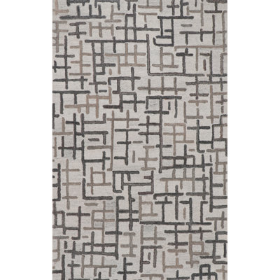 Campbell Hand-Tufted Geometric Recycled Indoor/Outdoor Rug