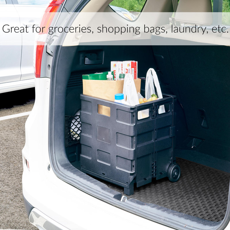 Simplify 14.96'' H x 14.17'' W Utility Cart with Wheels