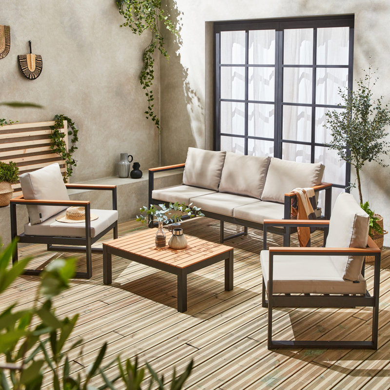 Avanna 5-Seater Aluminum Garden Lounge Set