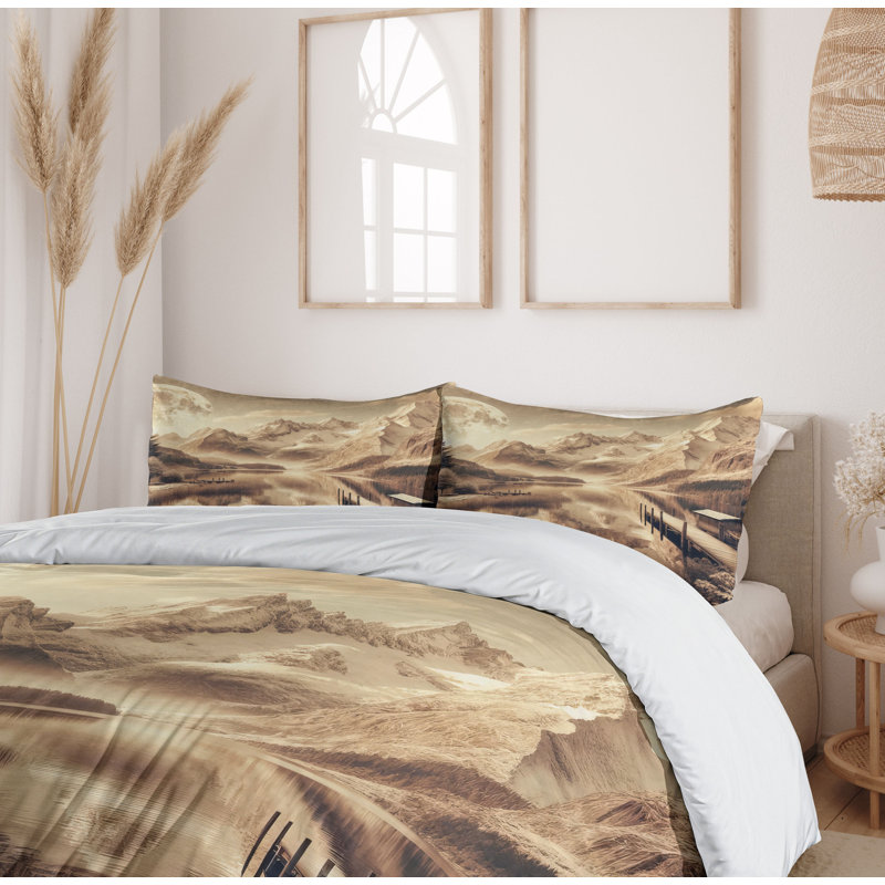 Lake Duvet Cover, California King Duvet Cover + 2 Standard Shams