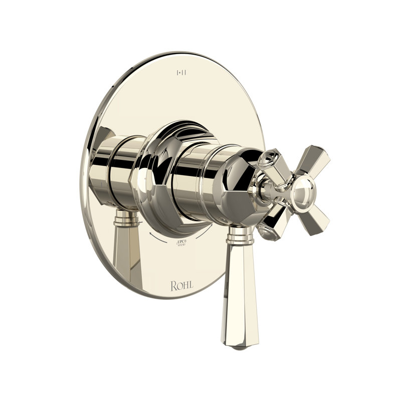 1/2" Therm & Pressure Balance Trim with 3 Functions TTN23W1L, Polished Nickel