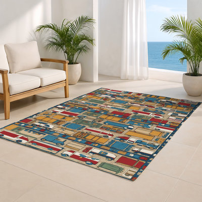 Tapis intérieur et extérieur gris Transport