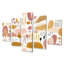 «Endearing Trees And Hills - Botanicals», art mural sur toile 5 pièces-1062780491