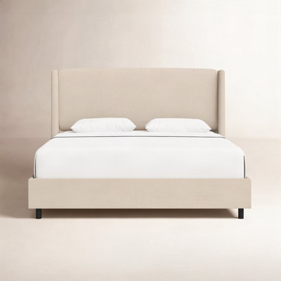 Tilly Upholstered Wingback Bed