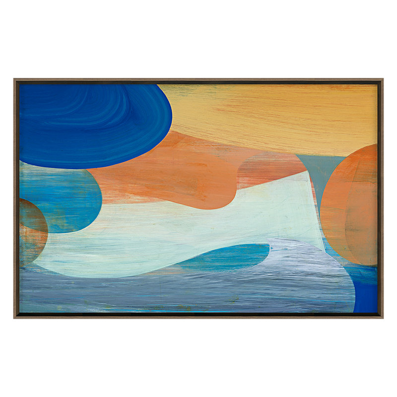 Phoenician Print by Victoria Johnson, Walnut, 26" H x 40" W x 2" D