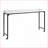 Overbed Desk with Adjustable Height, Metal Legs &amp; Casters, White Multipurpose Bed Table for Laptop &amp; Breakfast | Black White | Engineered Wood,Metal-404556140