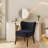 Modern Velvet Accent Chair Set of 2, Soft Upholstered Living Room Chair-1399510847