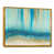 Toile avec cadre flottant or