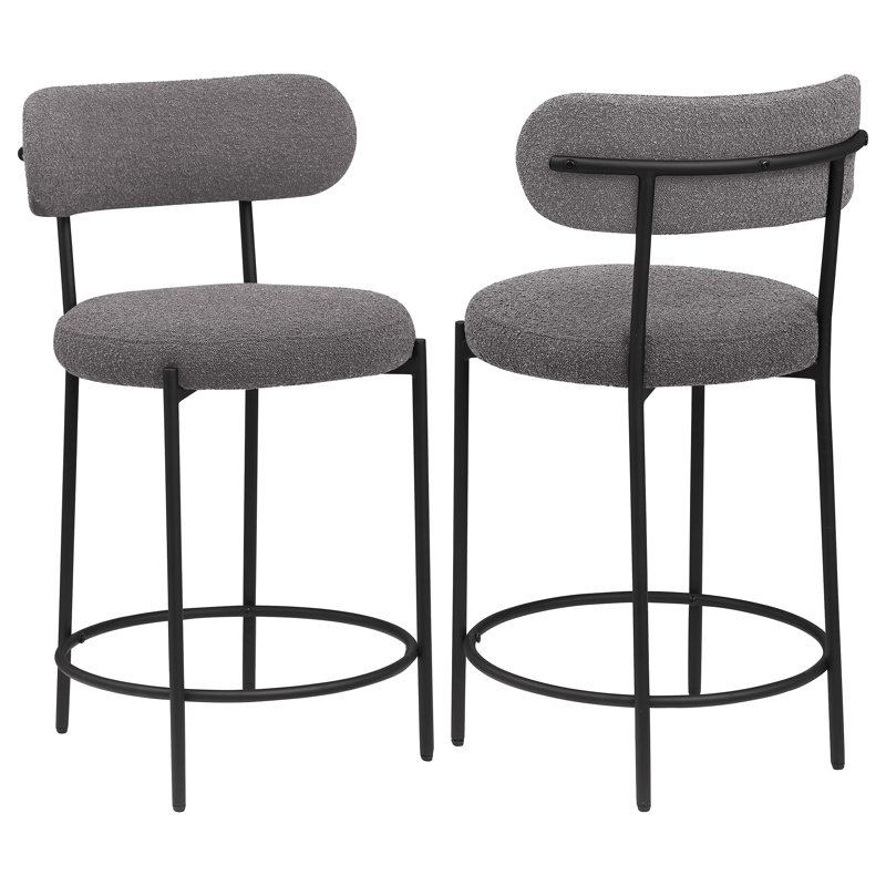 Ensemble de 2 chaises de comptoir rembourrées Concord, Tabouret de comptoir
