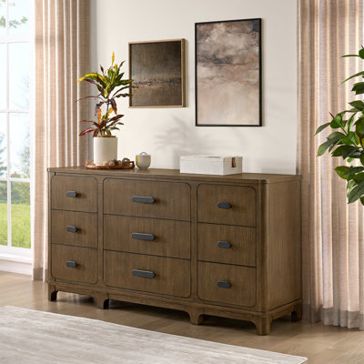 Brown 9-Drawer Dresser