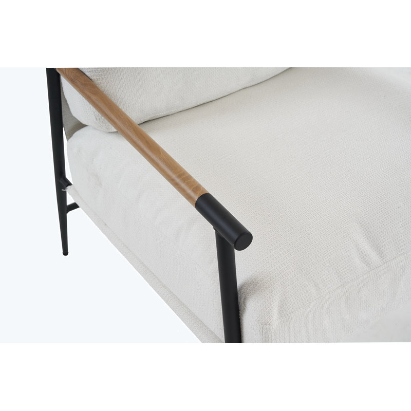 Chaise longue de loisirs en velours noir, Velours blanc