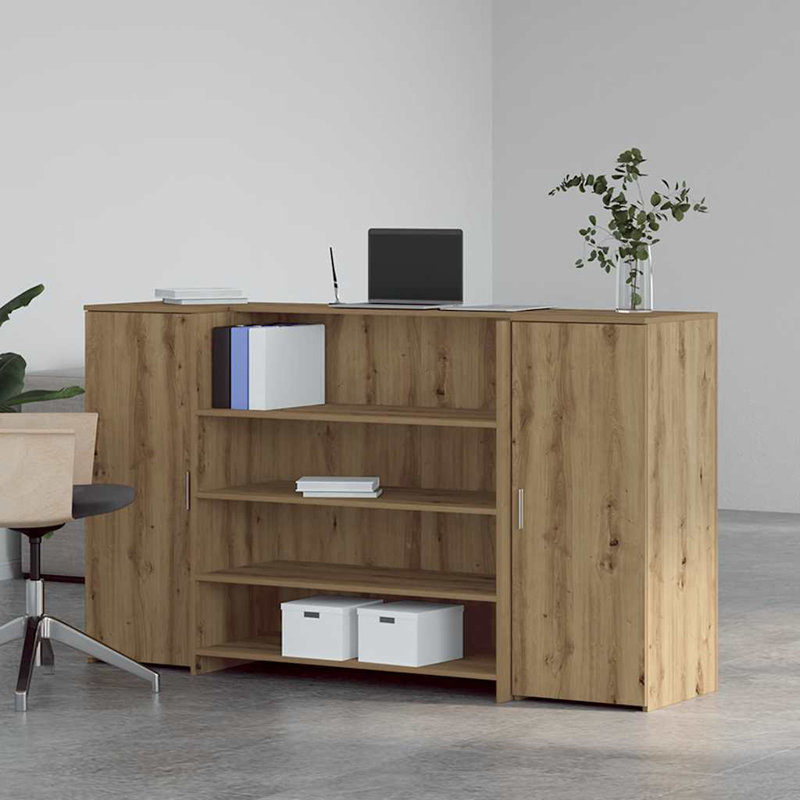 Camariah Standing Desk, Artisan Oak, 103.5cm H x 180cm W x 50cm D