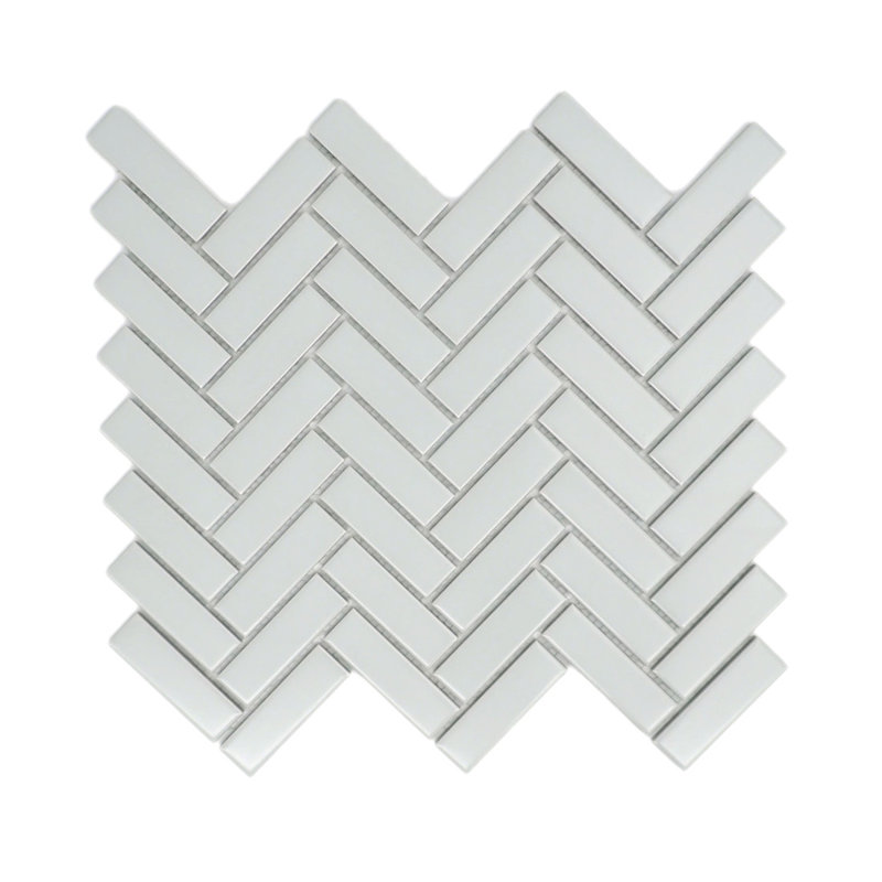 Impact White 11 in. x 12 in. Matte Porcelain Wall Tile (18.46 sq. ft./Case), Gray