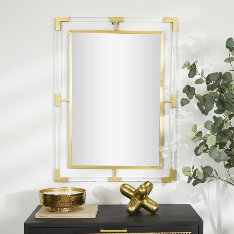 Aundrae Wall Mirror, Gold
