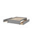 Lit double avec lit gigogne simple et 2 tiroirs-130261559