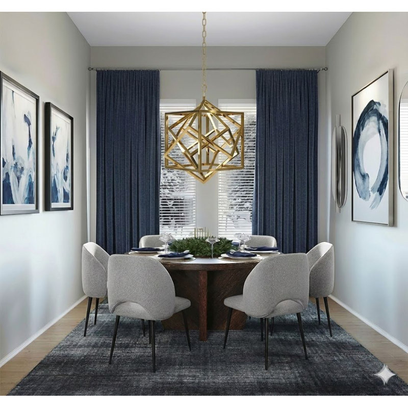 36-Light Gold LED Chandelier With White Acrylic Diffusers