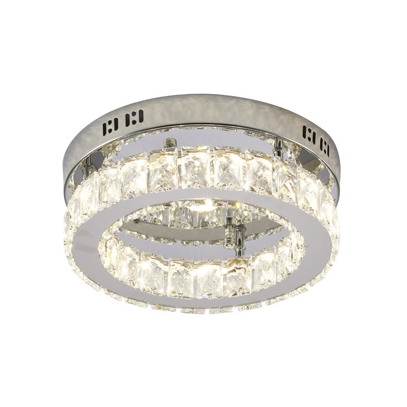 Letitia Modern LED Round Crystal Flush Mount