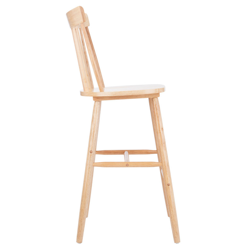 Solid Wood Counter Stool, Beige, Bar Stool (73.7cm Seat Height)