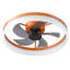 Ceiling Fans With Lights Dimmable LED Embedded Installation Of Thin Modern Ceiling Fans(Orange)-1677082270