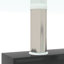 Table basse rectangulaire - verre noir, espace de rangement pour magazines et articles quotidiens, rangement d'apparence simple, look
