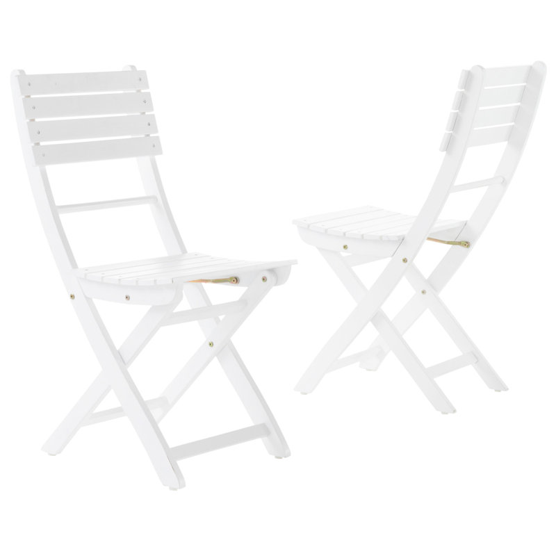 Wood Folding Chairs - White, & Water Proof, 400lbs Load Capacity, 20.95" X 15.29" 33.59", Easy To Fold Store Foldable Chair Resistance, 400lb 20.5" Deep Wide 33.59" High, No Assembly
