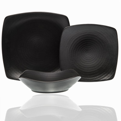 Black Rice 12pc Dinner Set