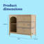 Commode combinée 3 tiroirs Olivia-117229648