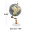 Globe en marbre et bois aigue-marine-1616418451