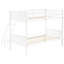 Lit superposé en bois blanc avec construction - pour une chambre à coucher élégante