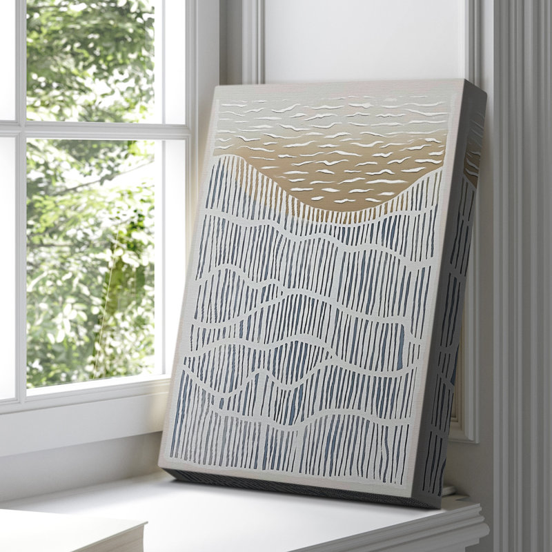Toile tendue avec châssis abstrait CDXCI, H 27 po x l 18 po