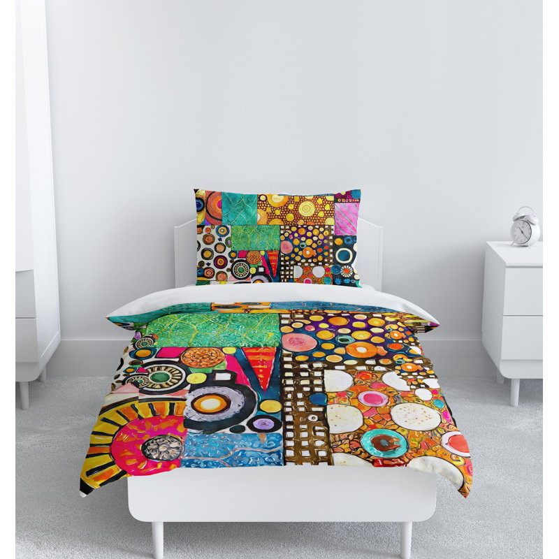 Modern & Contemporary Polyester Duvet Cover, Queen Duvet Cover + 2 Queen Shams