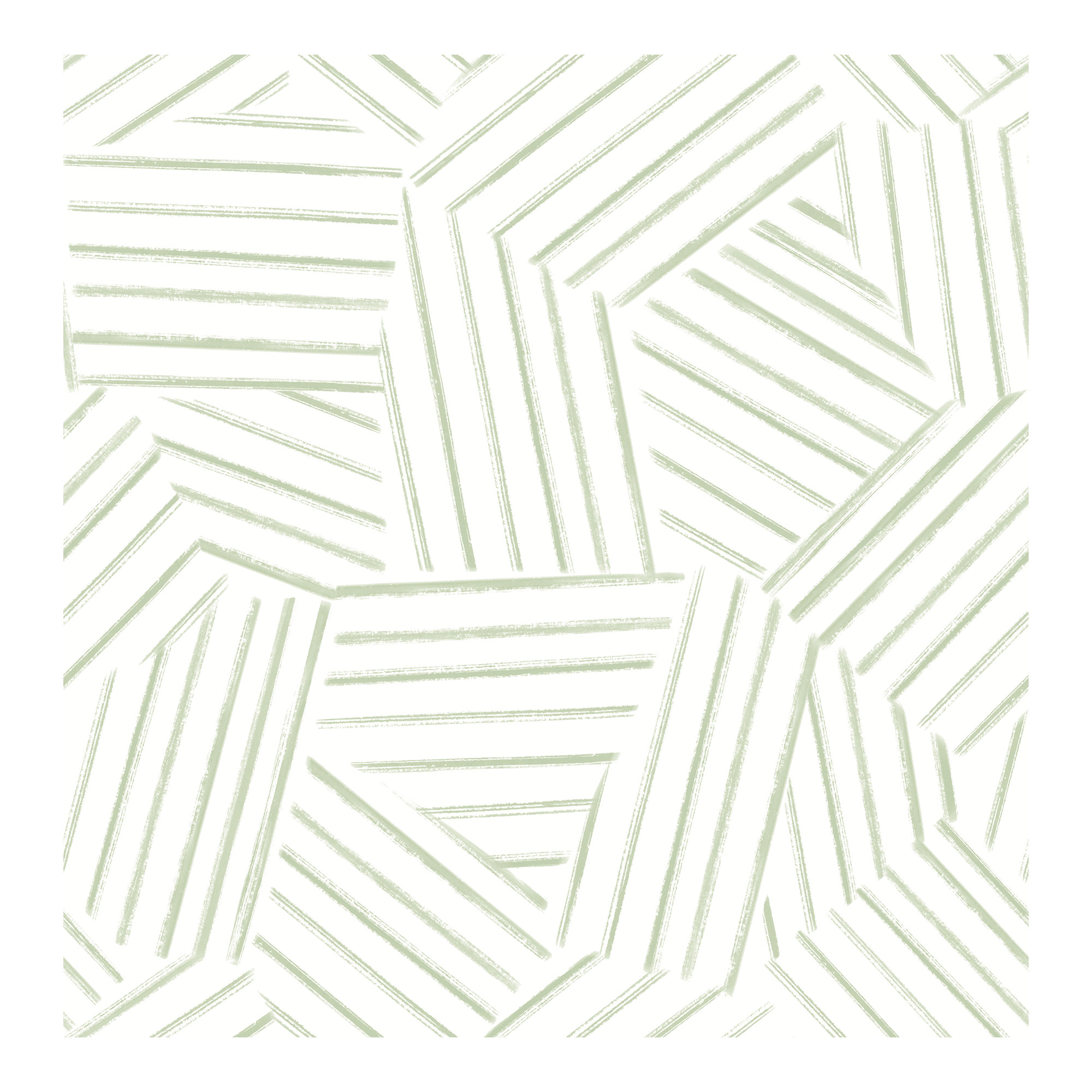 Molly Modern Geometric Wallpaper, Green