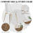 31.5" Round Dining Table Set For 4, Modern Tulip Base All Metal Table With  4 Velvet Upholstered Chairs-394992434-394992435