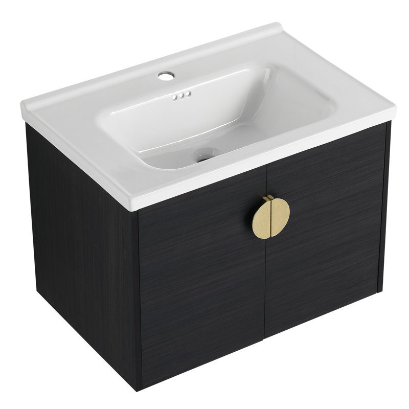 Meuble-lavabo de salle de bain avec lavabo, pour petite salle de bain, (28 pouces)
