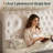 Jamileth Queen Upholstered Sleigh Bed with Tall Button-Tufted Headboard and Nailhead Trim, Cream-26341945-26341941