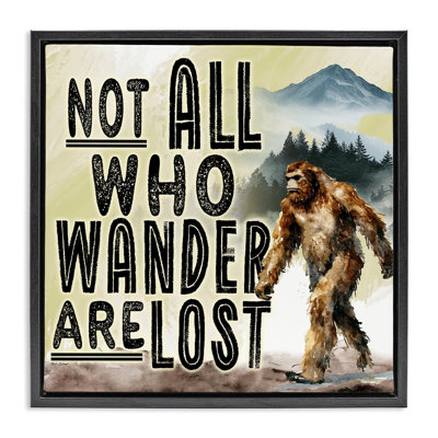 Cadre flottant Not Not Who Who Wander, par Nicole DeCamp