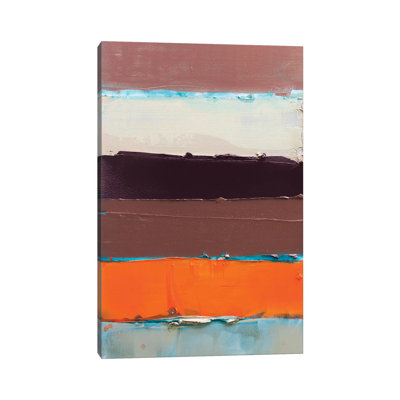 Orange Is The New Stripe II by Kent Youngstrom - Wrapped Canvas Print