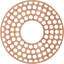 Médaillon de plafond 22 po x 22 po x P 8 po x P 3/8 po Fink-63411995-63412002
